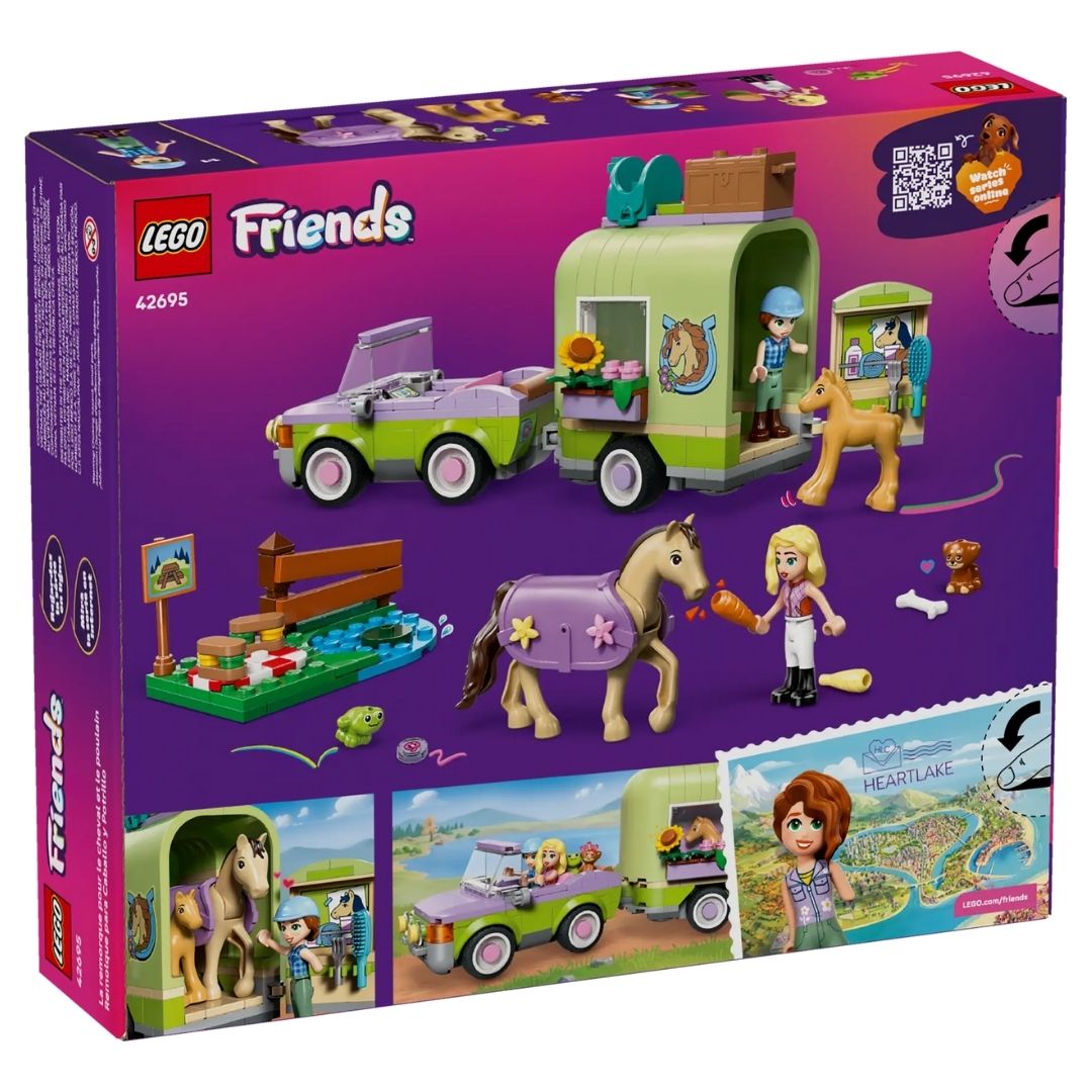 Lego 42695 Friends Horse & Baby Foal Trailer