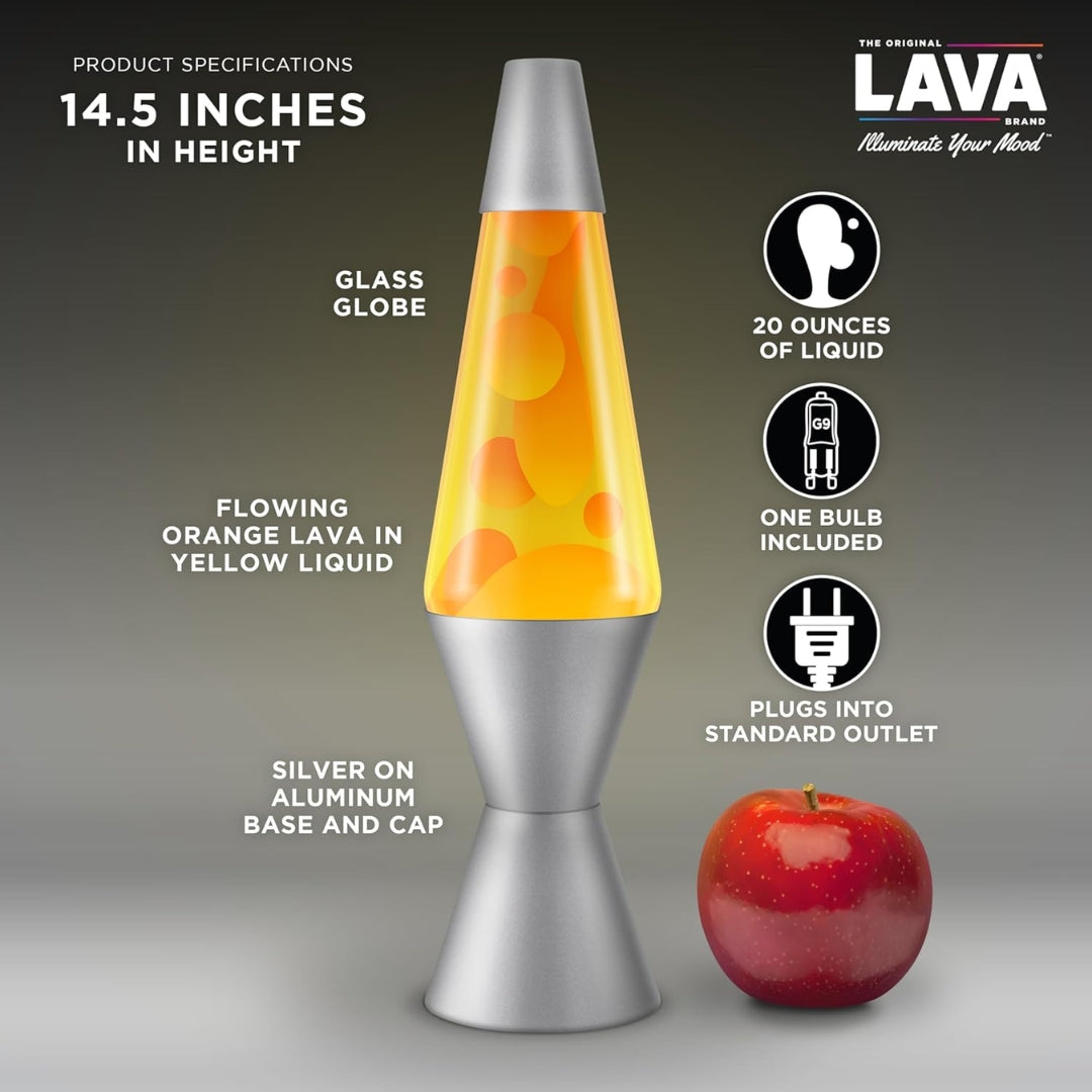 Classic Lava Lamp 14.5'' Yellow
