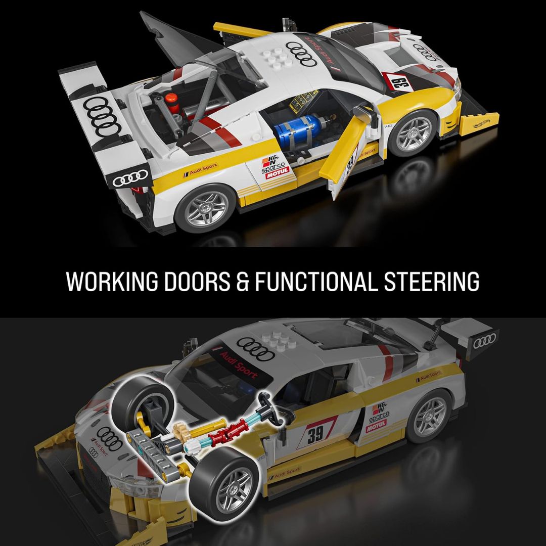 Mattel Brick Shop Hot Wheels Elite Series '15 Audi R8 LMS Building Set