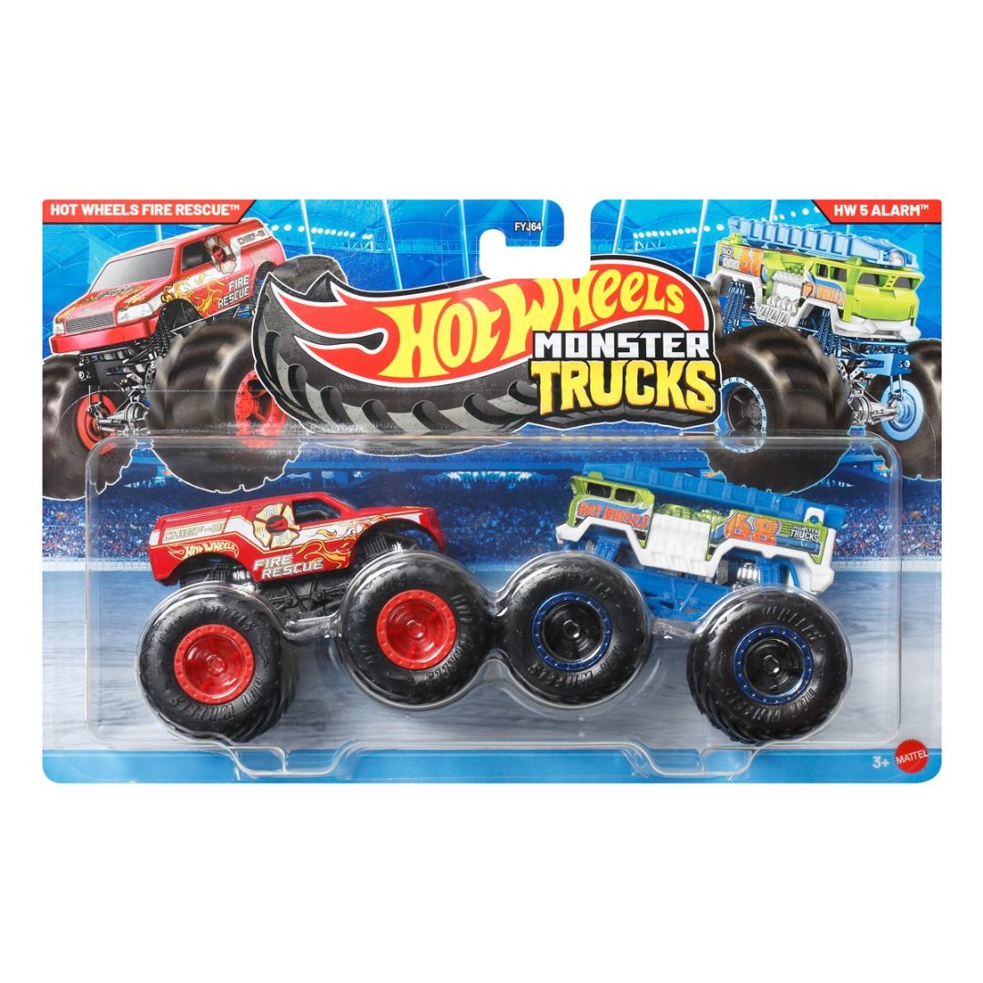 Hot Wheels Monster Trucks HW Fire Rescue VS HW 5 Alarm