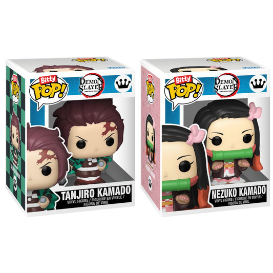 Bitty Pop! Demon Slayer 2 Pack - Tanjiro Kamado and Neziko Kamado