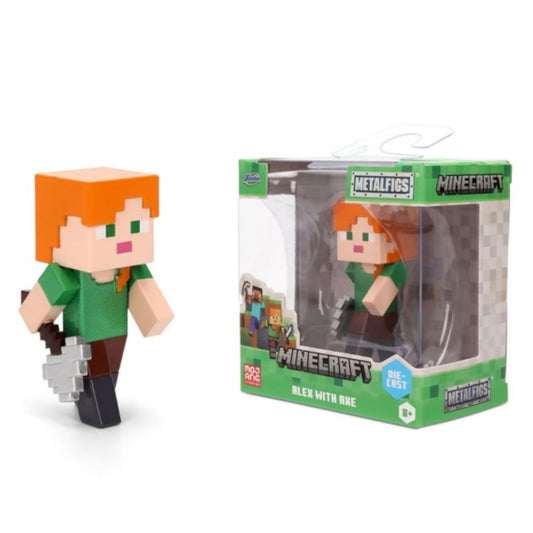 Jada 2.5 Inch Metalfigs Minecraft Alex with Axe