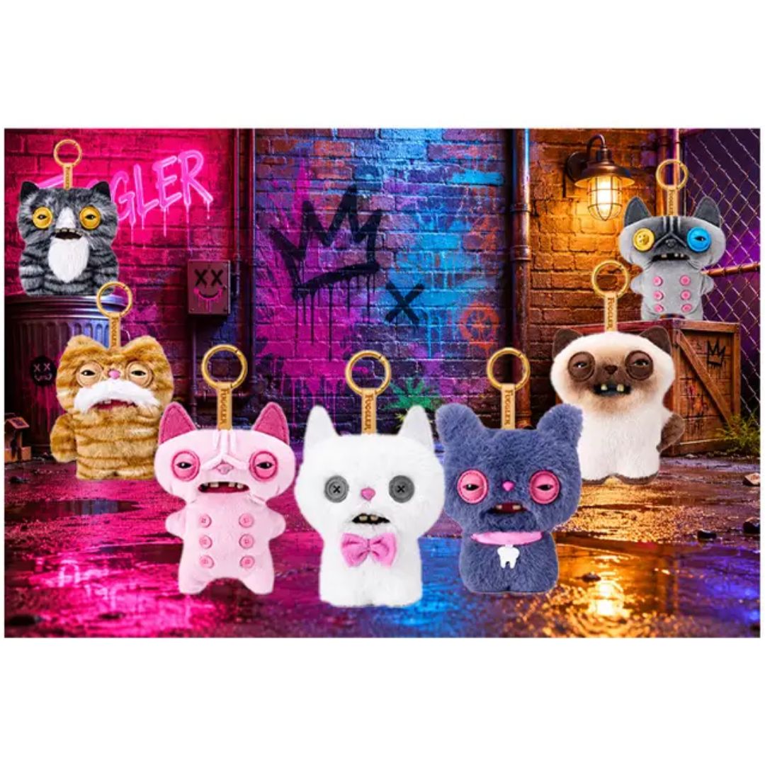 Fuggler Alley Cat 5-Inch Plush Bag Charm