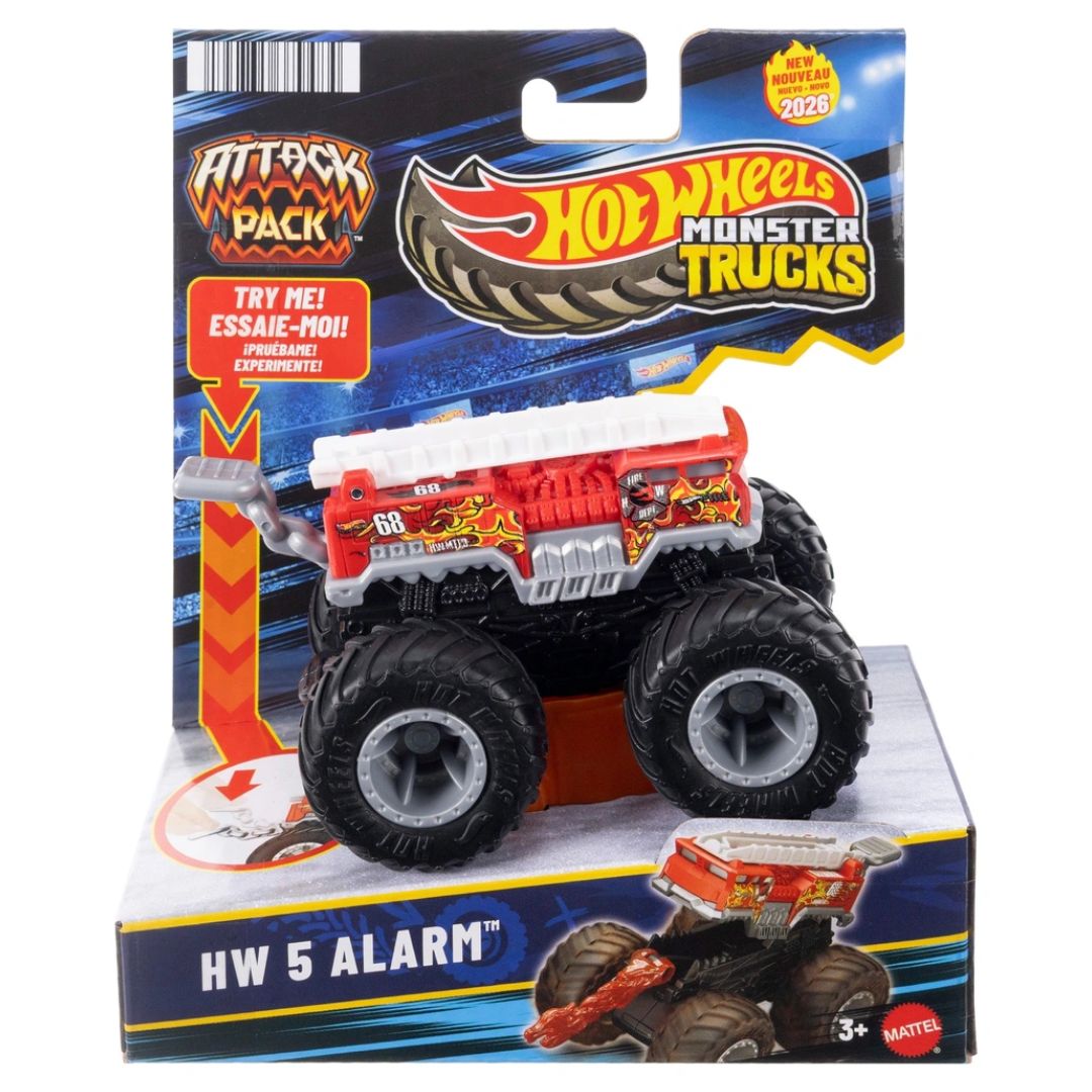 Hot Wheels Monster Trucks Attack Pack HW 5 Alarm