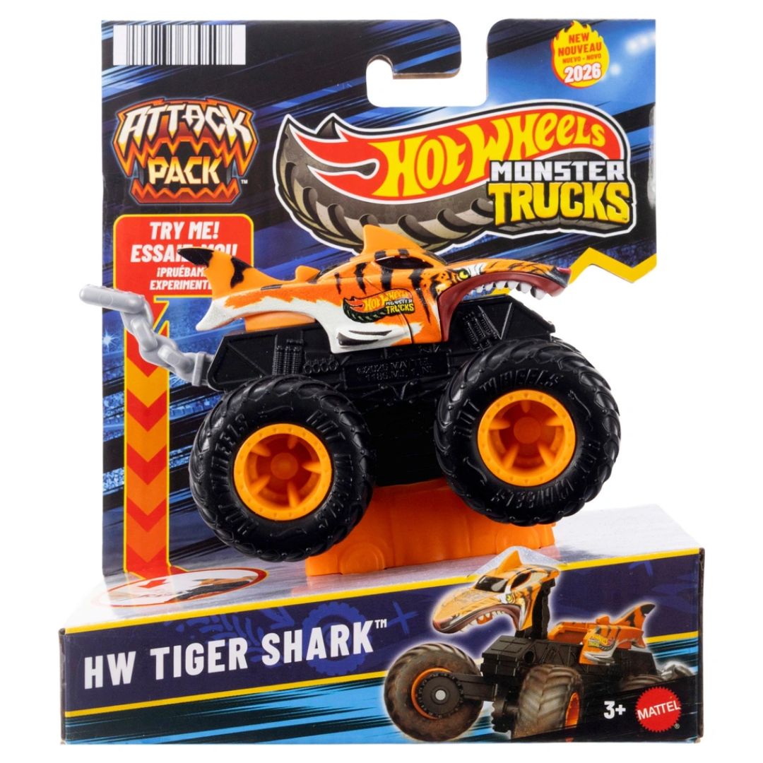 Hot Wheels Monster Trucks Attack Pack HW Tiger Shark