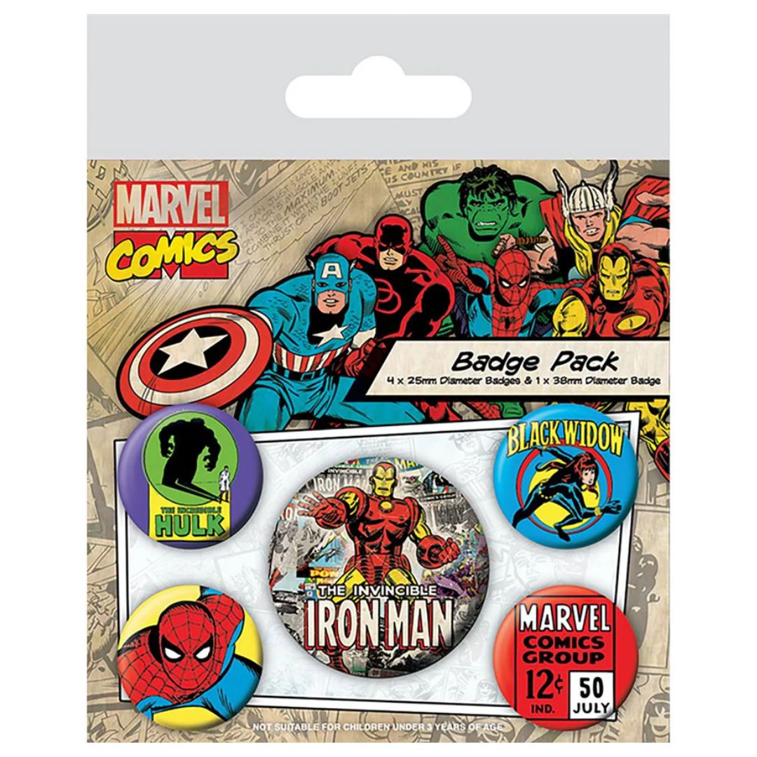 Badge Pack - Marvel Comics (Iron Man)
