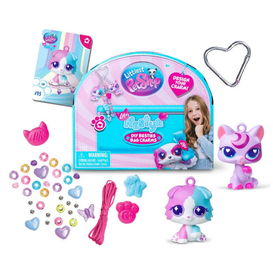 Littlest Pet Shop Nastya DIY Besties Bag Charms Surprise