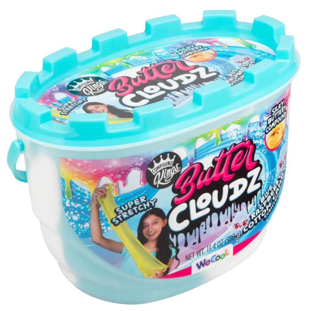 Compound Kings Butter Cloudz Swirls Blue Raspberry Cotton Candy Slime