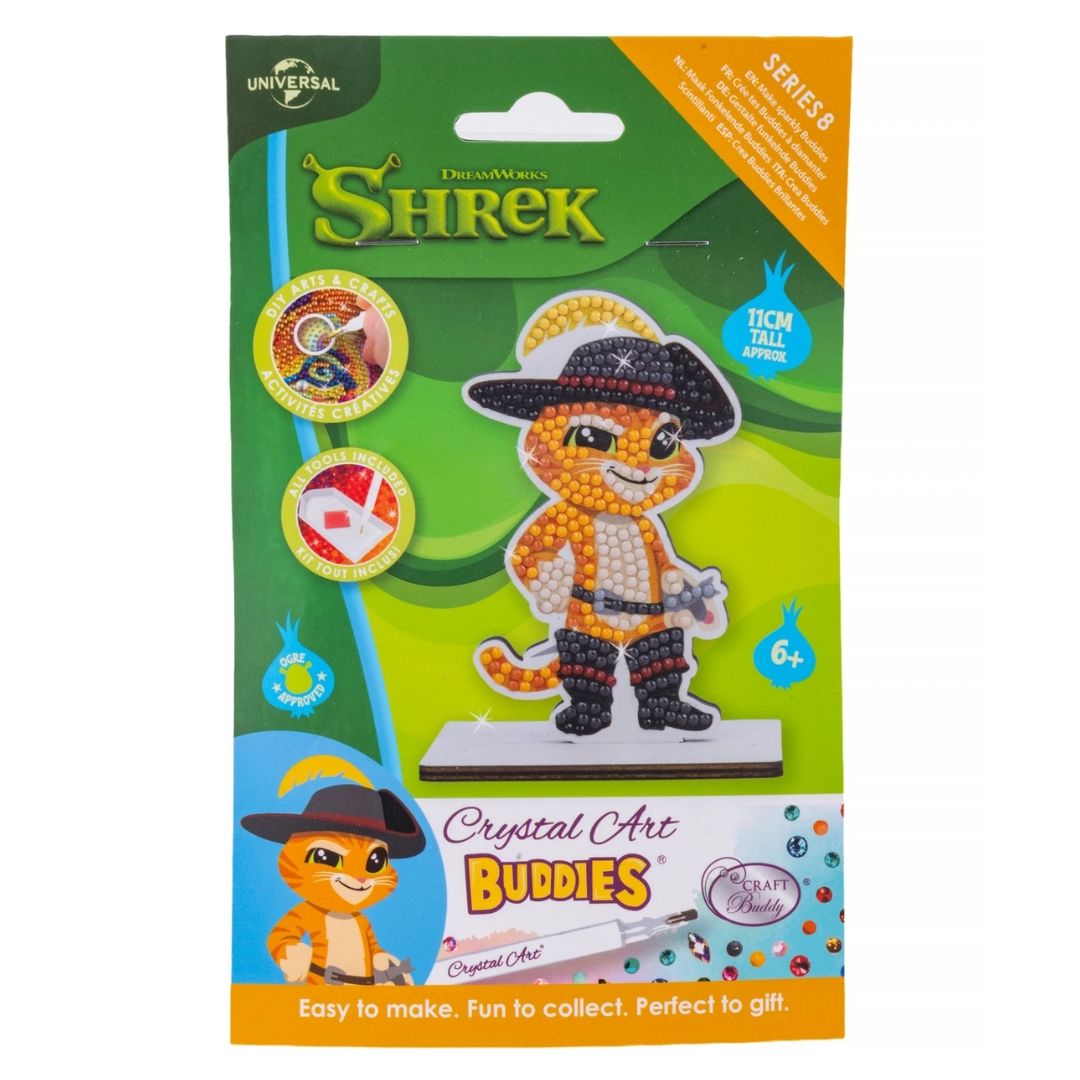 Crystal Art Buddies Series 8 Shrek - Puss In Boots