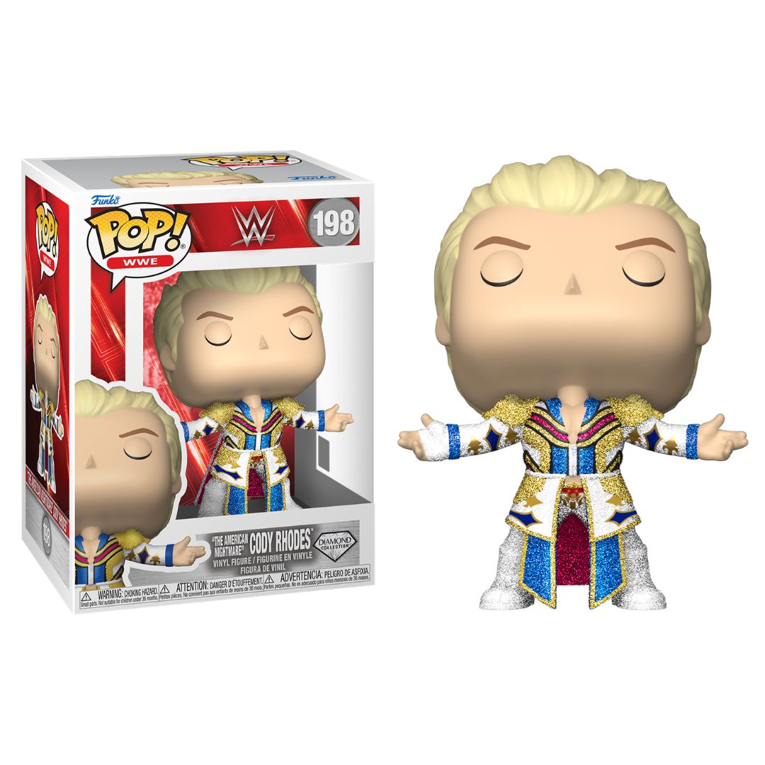 Pop! Vinyl - WWE - "The American Nightmare" Cody Rhodes 198 Diamond Collection