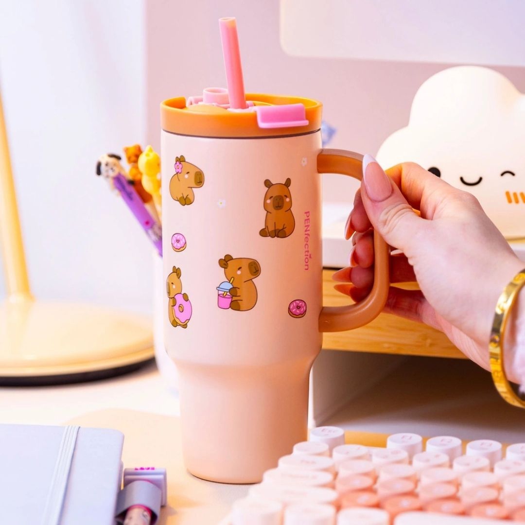 Lolli Riot Penfection To-Go Cup With Straw Capybara