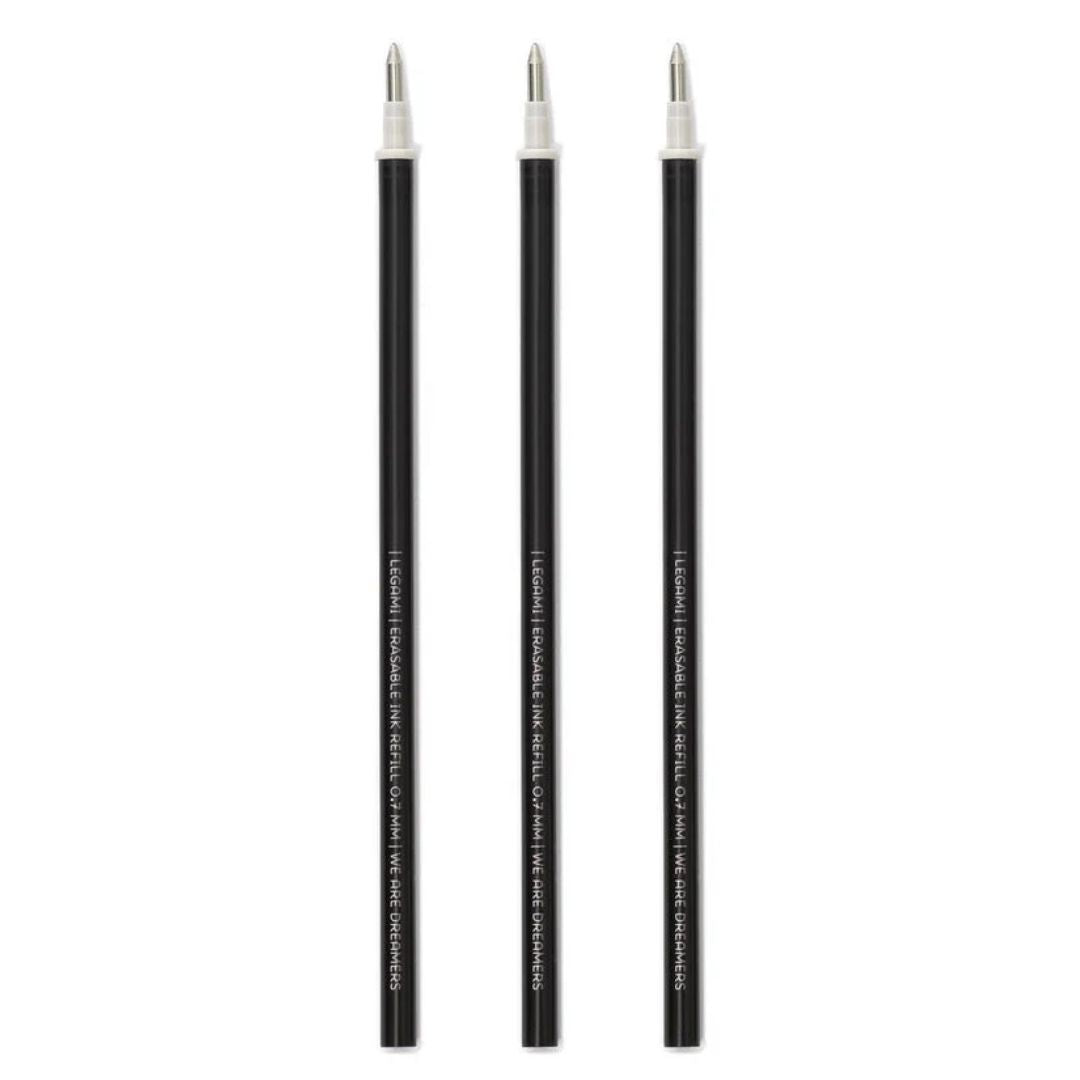 Legami Erasable Gel Pen Black Ink Refills