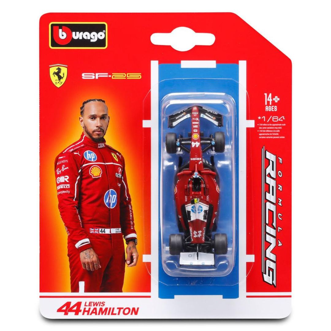 Bburago 1:64 F1 Ferrari SF25 #44 Lewis Hamilton Diecast