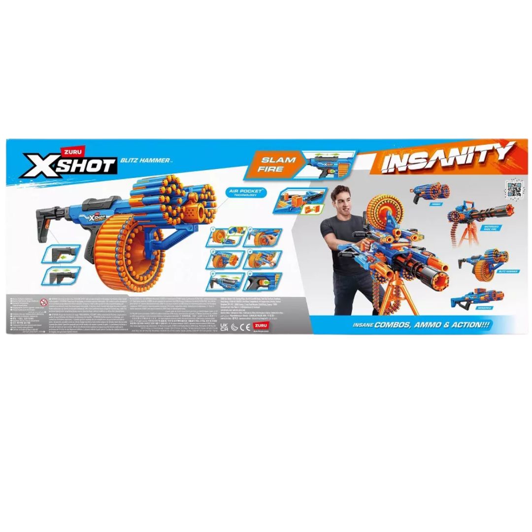 X-Shot Insanity Blitz Hammer