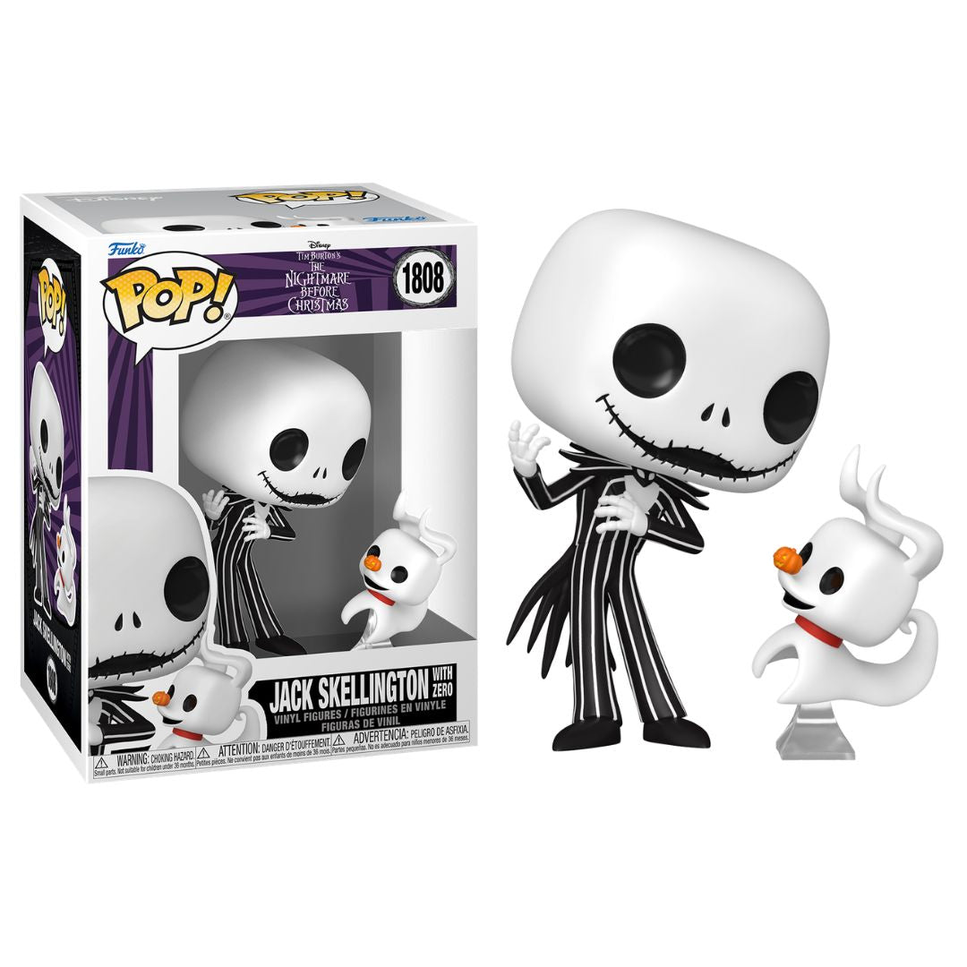 Pop! Vinyl - Disney Nightmare Before Christmas - Jack Skellington with Zero 1808