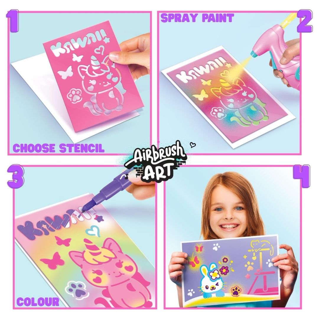 Airbrush Art Kawaii Poster Kit