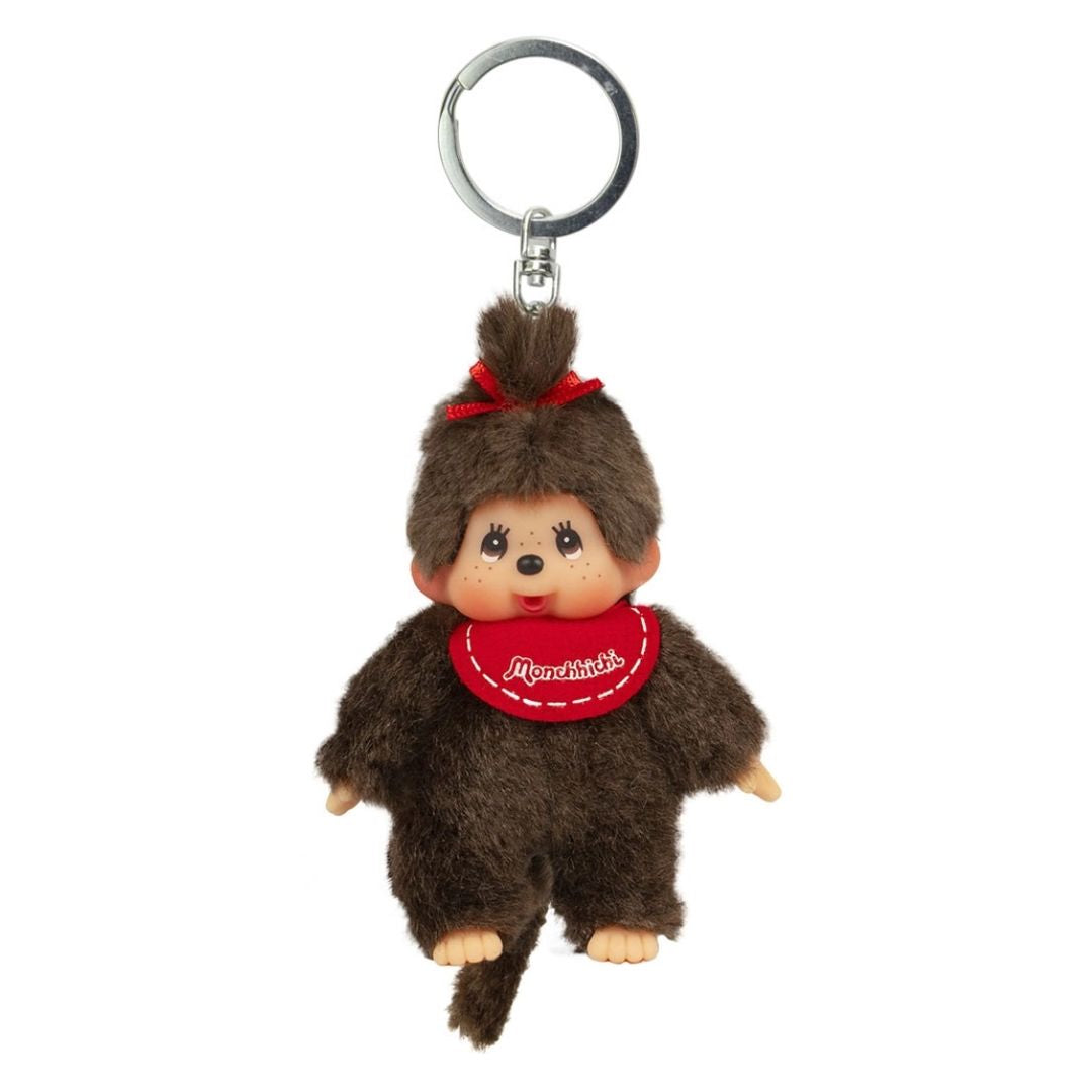 Monchhichi Plush Keyring Red Girl