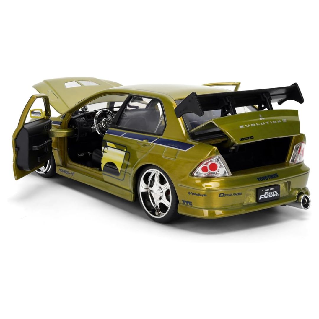 Fast & Furious 1:24 Diecast Brian's Mitsubishi Lancer Evolution VII (Color Brush Finish)