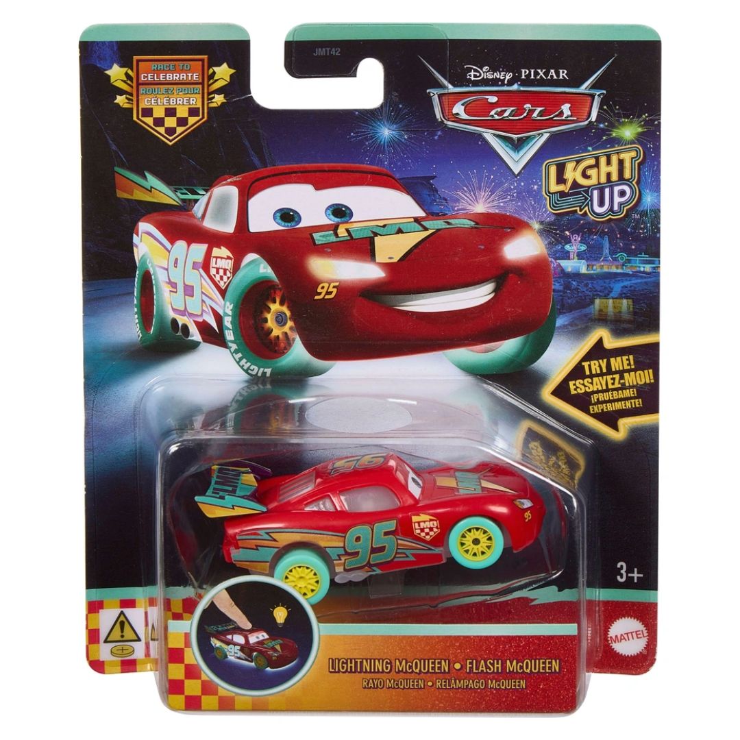 Disney Pixar Cars 1:55 Race To Celebrate Light-Up - Lightning McQueen