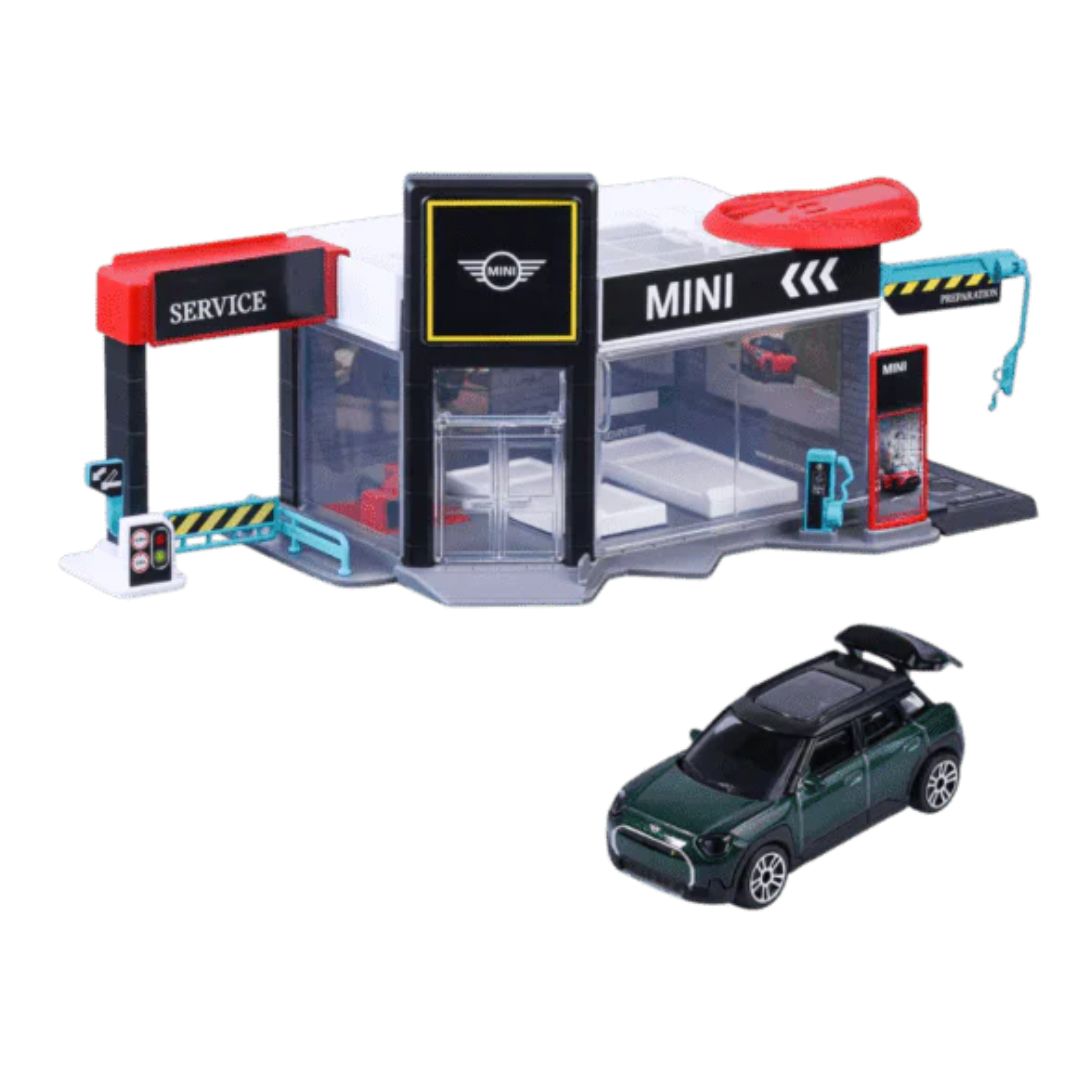 Majorette Mini Cooper Showroom Playset