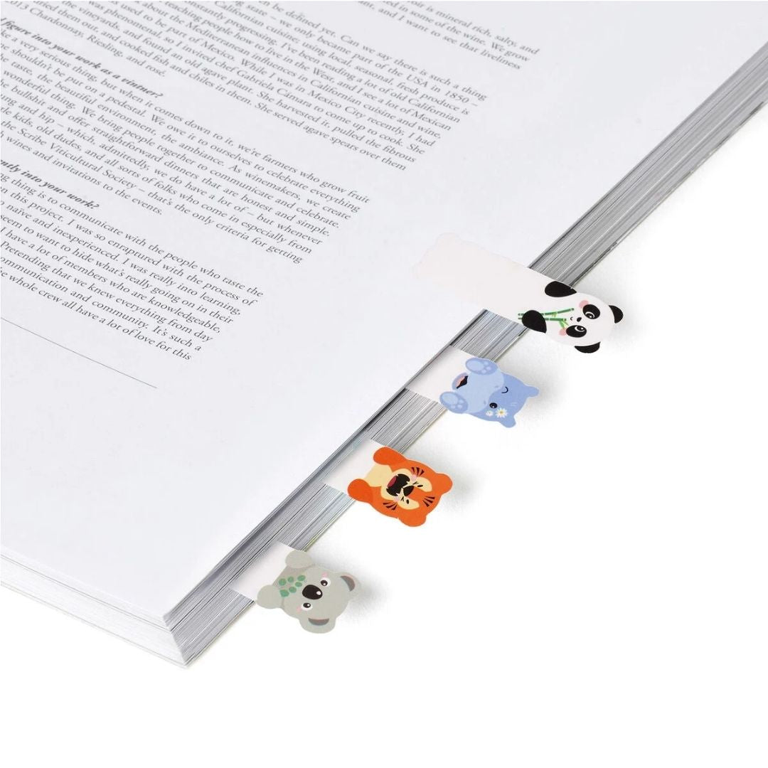 Legami Adhesive Pagemarkers Keep In Mind Cute Animals