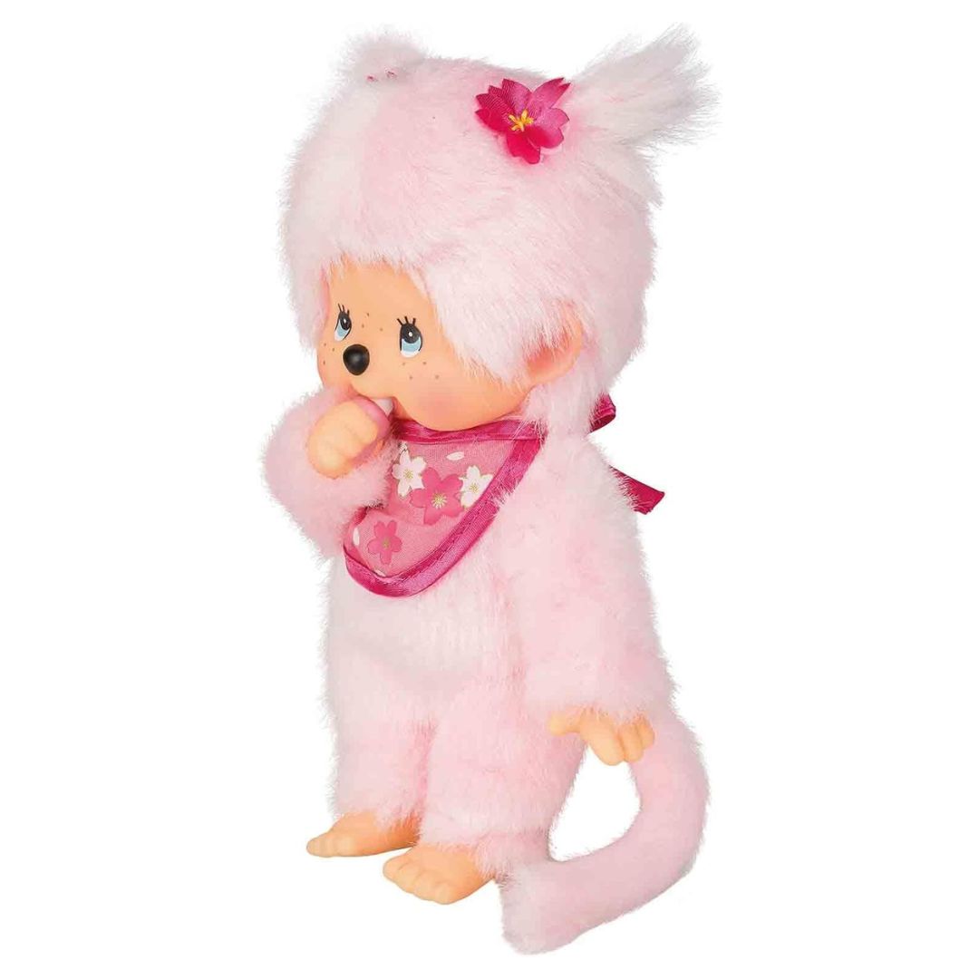 Monchhichi Plush Doll Pink Girl