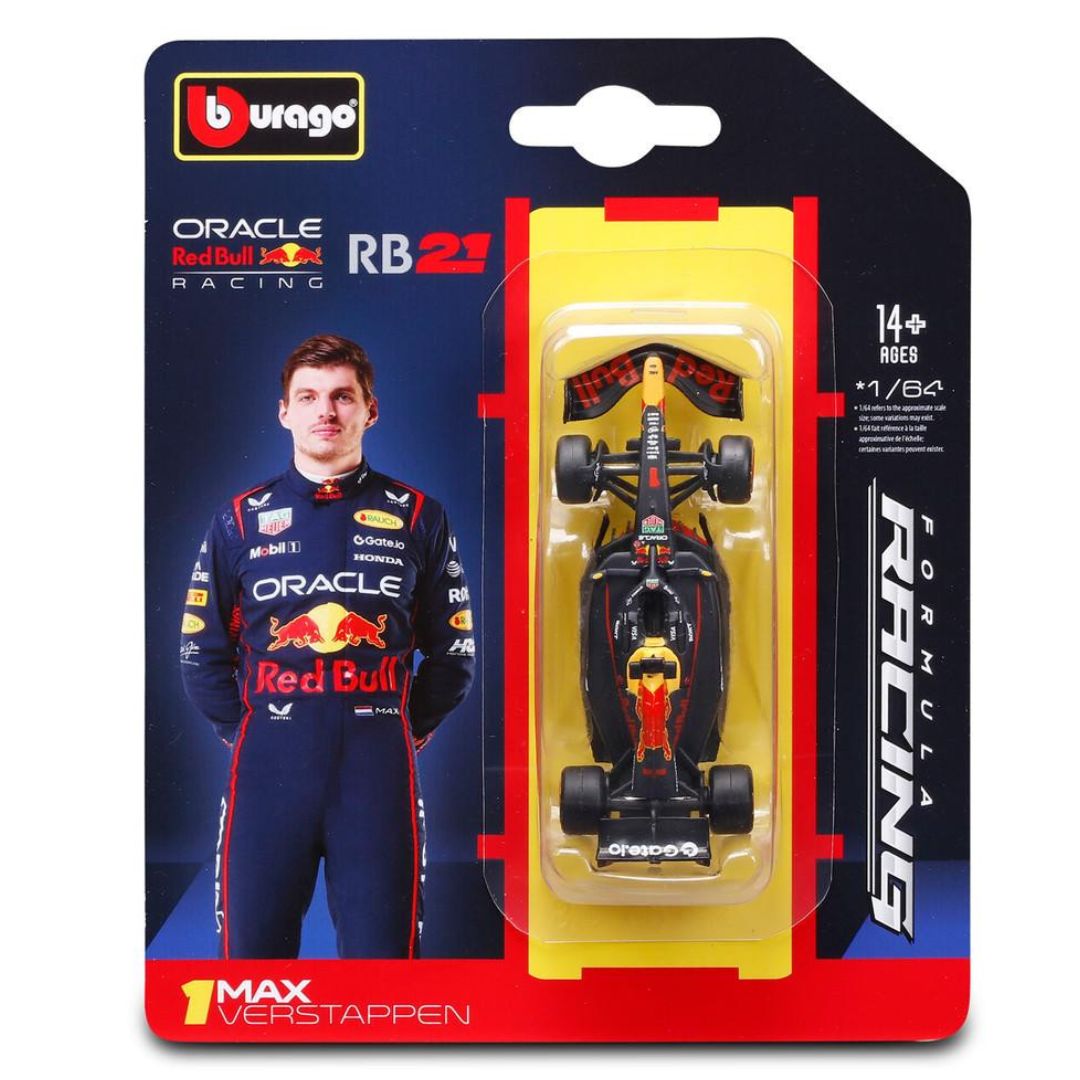 Bburago 1:64 F1 Red Bull RB21 #1 Max Verstappen Diecast