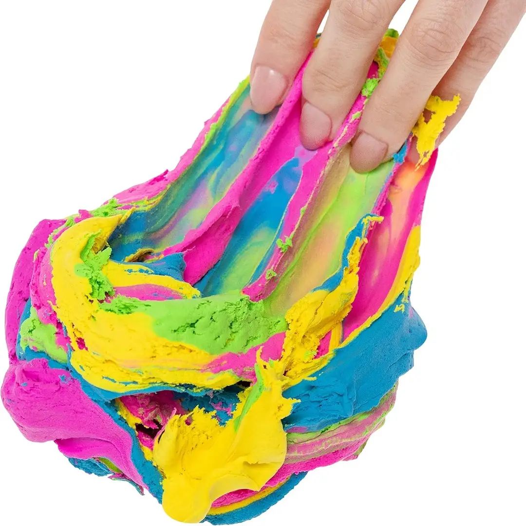 Compound Kings Butter Cloudz Swirls Rainbow Cotton Candy Slime