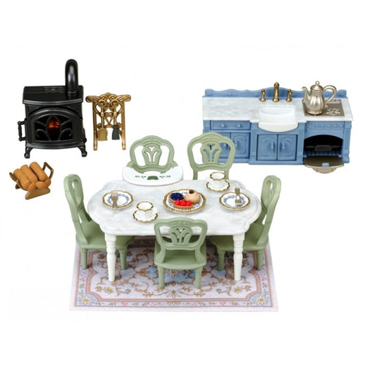 Sylvanian Families Red Roof Riverside Manor Elegant Dining Room
