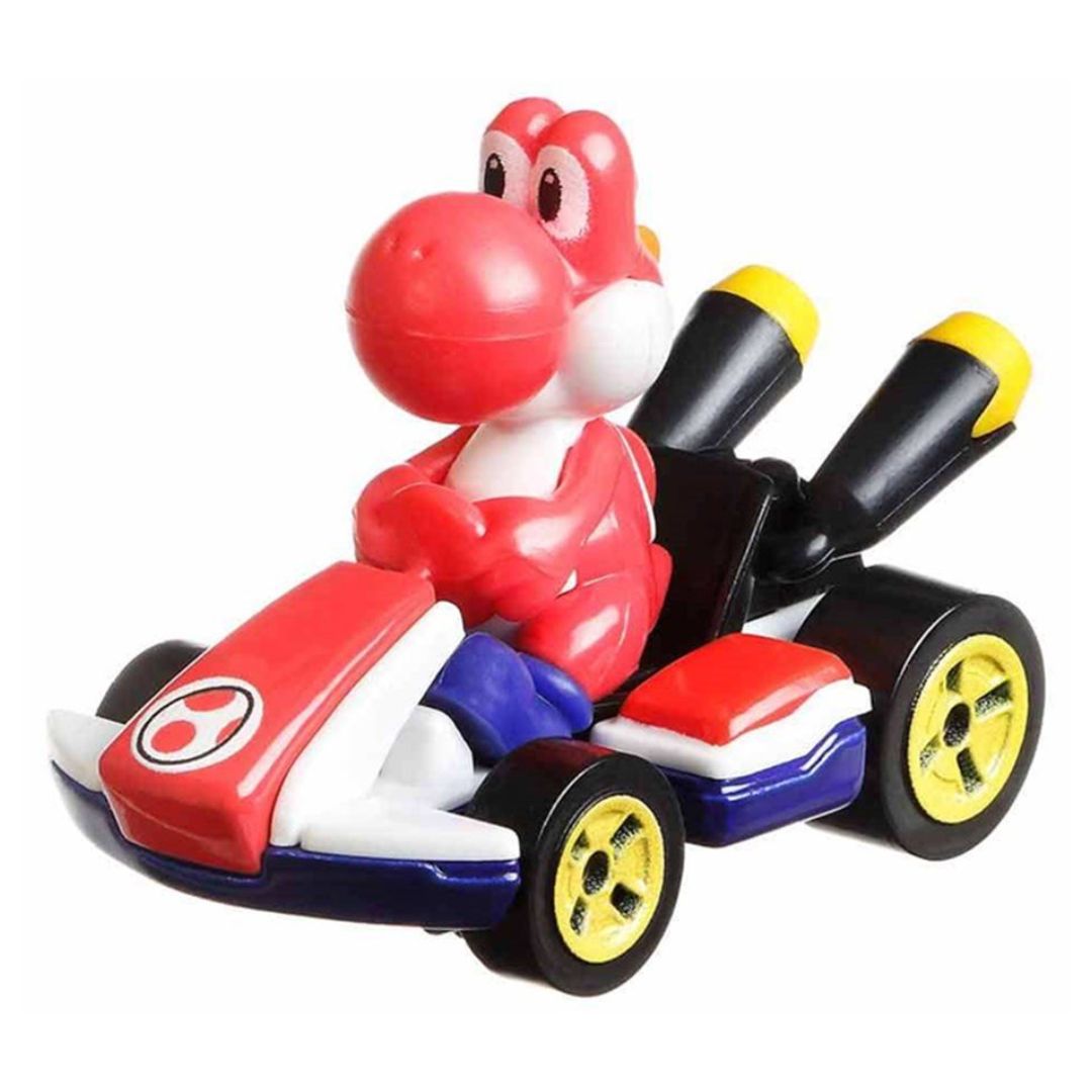 Hot Wheels Mario Kart - Red Yoshi Standard Kart