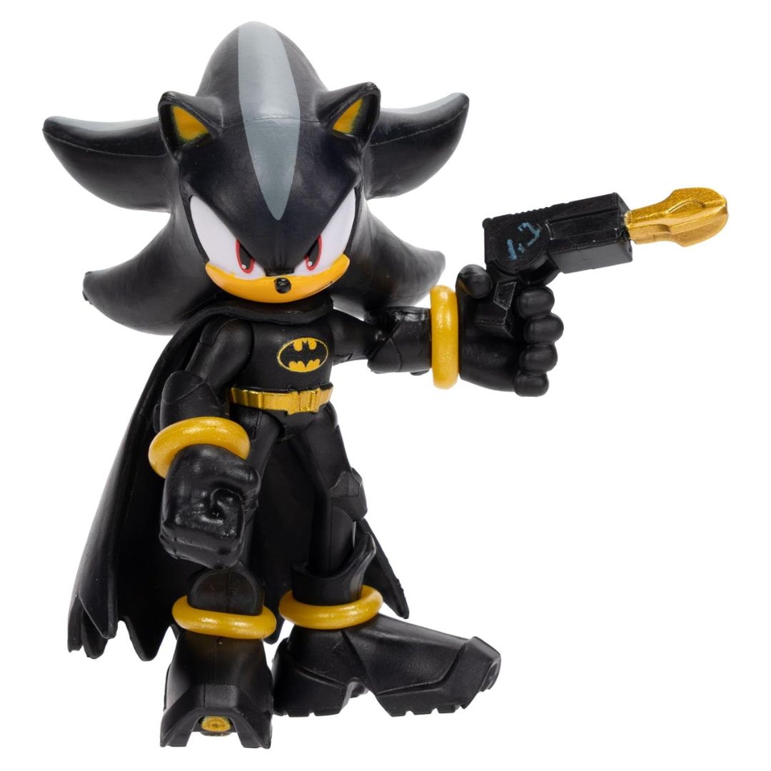 Sonic The Hedgehog x DC Comics Light Up Batmobile & Shadow as Batman