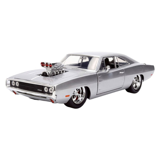 Fast & Furious 1:24 Diecast 1970 Dodge Charger (Silver Finish)
