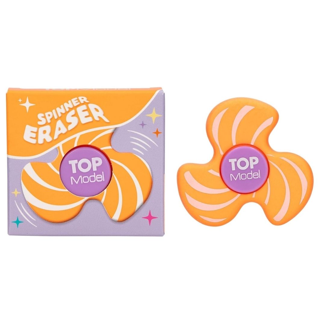 Top Model Spinner Eraser Orange