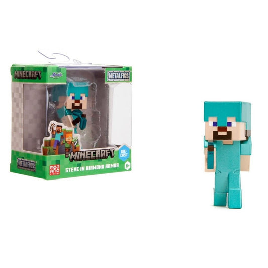 Jada 2.5 Inch Metalfigs Minecraft Steve in Diamond Armor