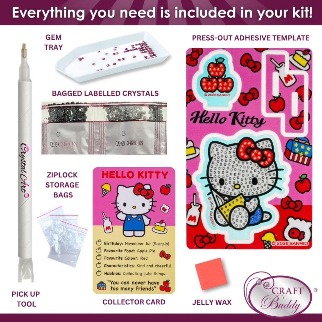 Crystal Art Hidden Treasures Hello Kitty and Friends