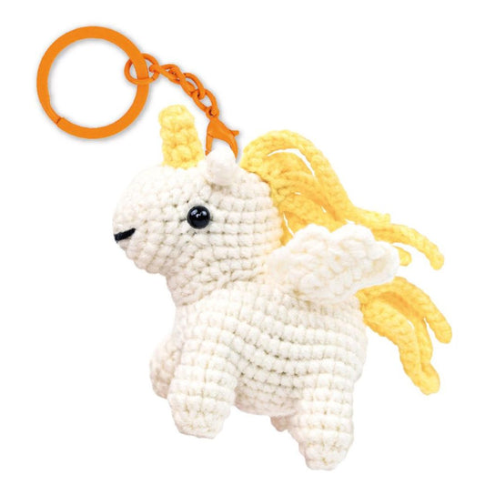 Crochet Keychain Crafting Kit - Curly Unicorn