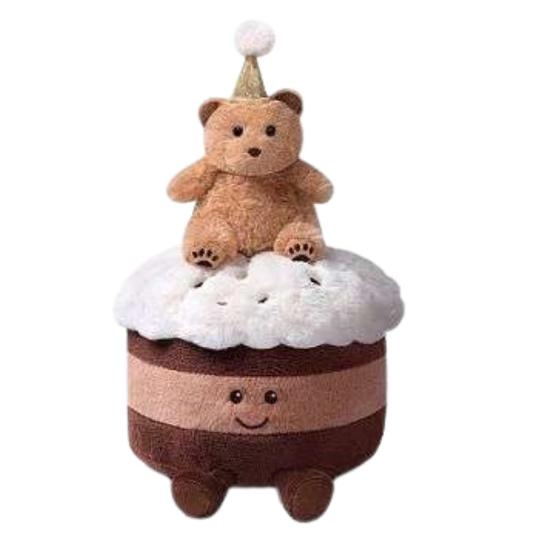 McHugs Raffle Bear Birthday Cake 22cm Plush