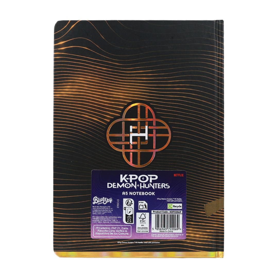K-Pop Demon Hunters A5 Notebook Golden