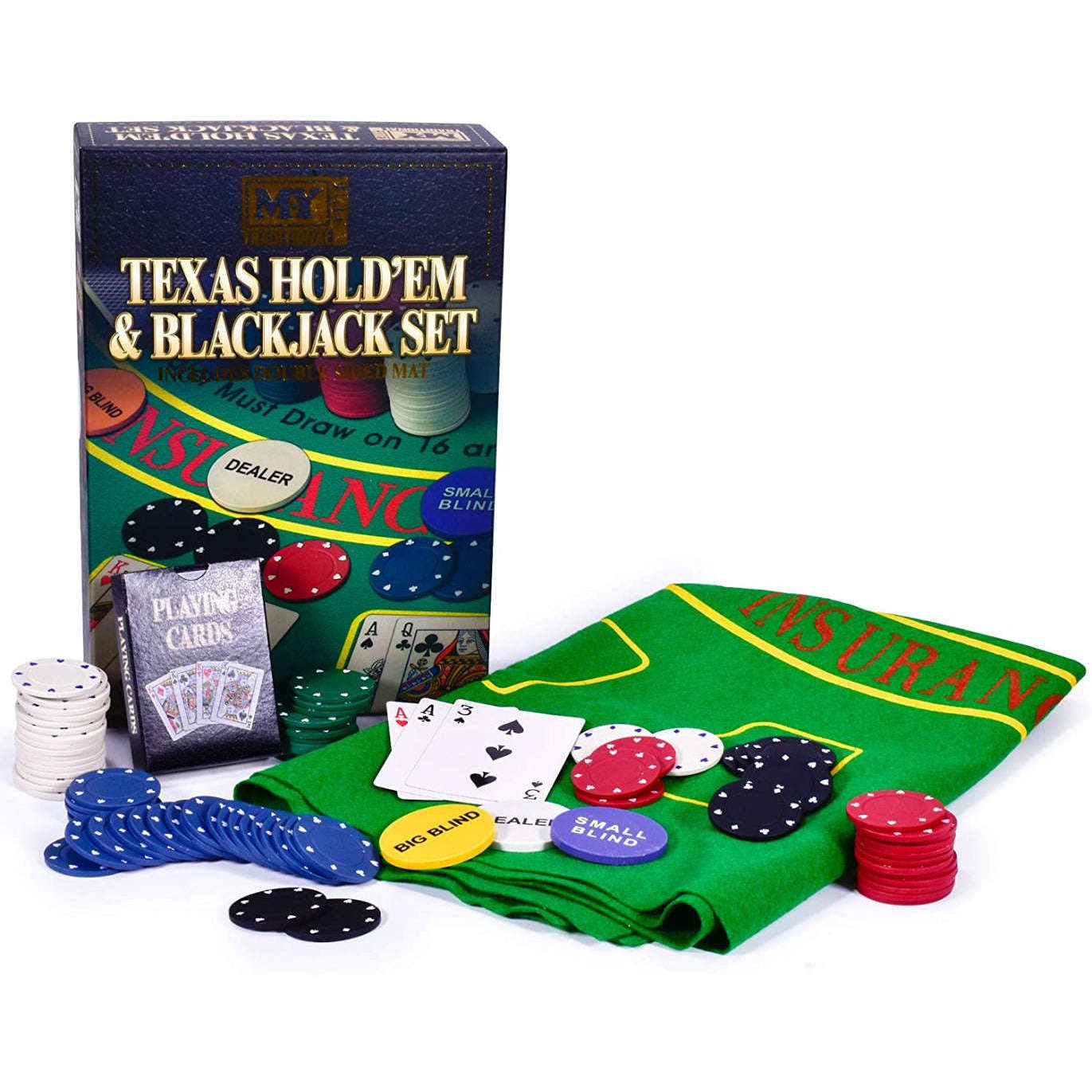 Toys N Tuck:Texas Hold'em & Blackjack Set,Kandy Toys