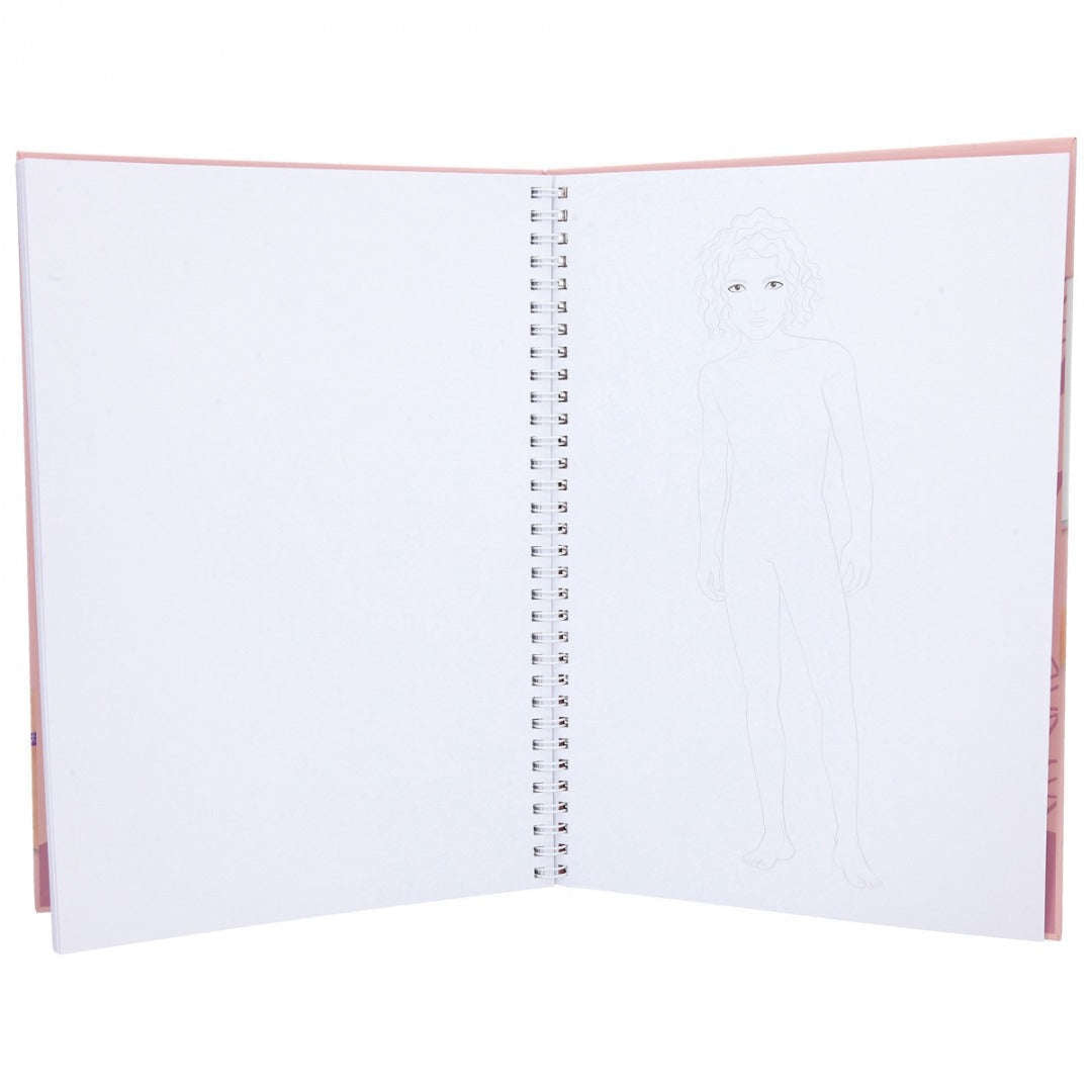 Toys N Tuck:Top Model Colouring Book with Pen Set,Top Model