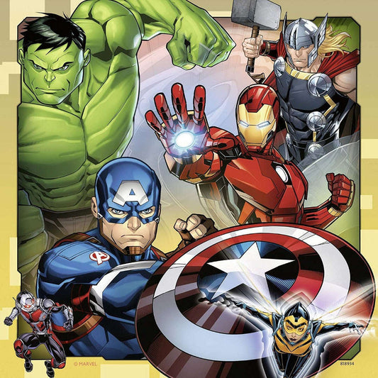 Toys N Tuck:Ravensburger 3 x 49pc Puzzles Marvel Avengers,Ravensburger