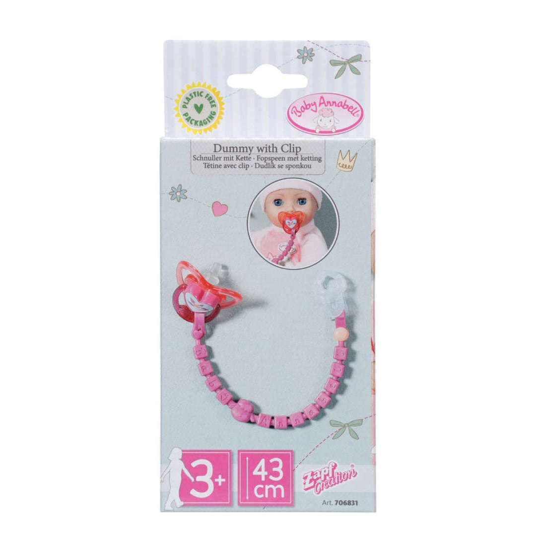 Toys N Tuck:Baby Annabell Dummy With Clip,Baby Annabell