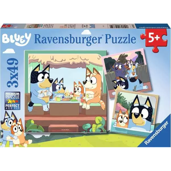 Toys N Tuck:Ravensburger 3 x 49pc Puzzles Bluey,Bluey