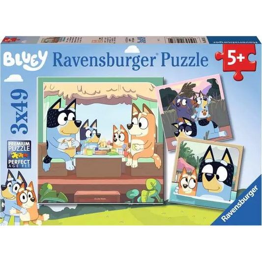 Toys N Tuck:Ravensburger 3 x 49pc Puzzles Bluey,Bluey