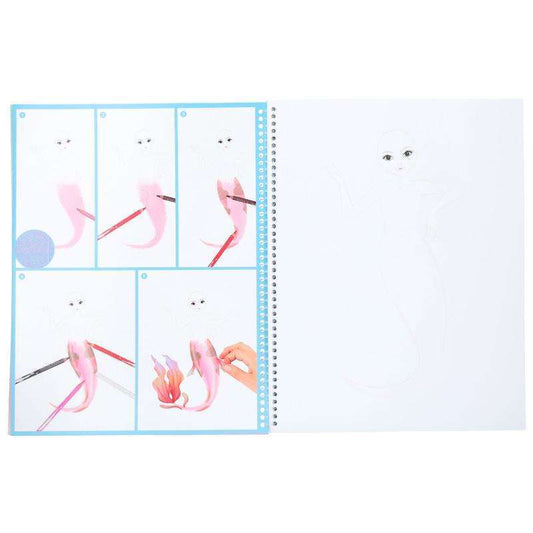 Toys N Tuck:Depesche Top Model Fantasy Colouring Book,Top Model