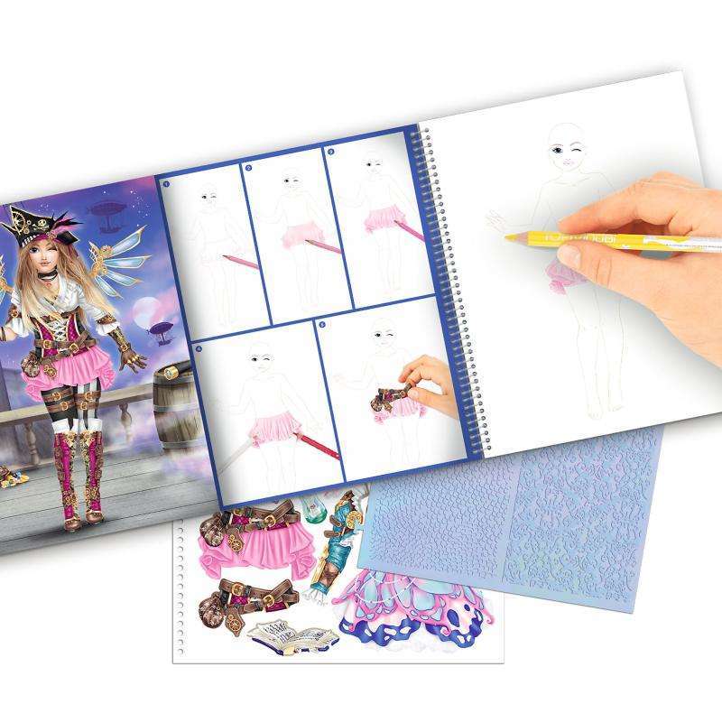 Toys N Tuck:Depesche Top Model Fantasy Colouring Book,Top Model