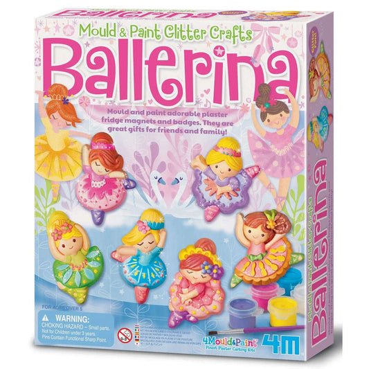 Toys N Tuck:4M Mould & Paint Glitter Ballerina,Kidzlabs