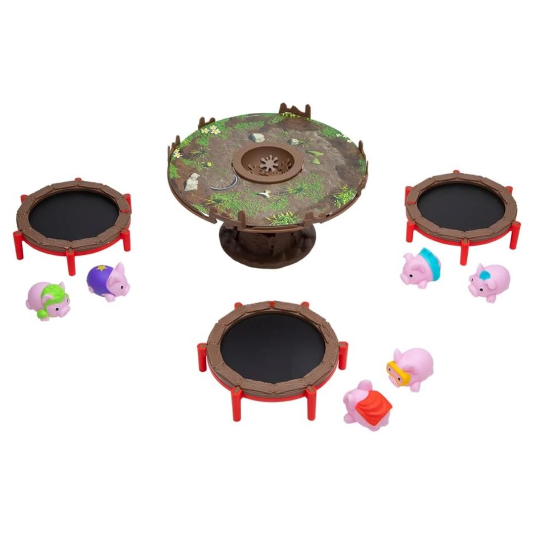 Pigs on Trampolines