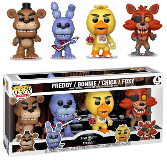 Pop! Vinyl - Five Nights at Freddy's - Freddy, Bonnie, Chica, Foxy 4 Pack