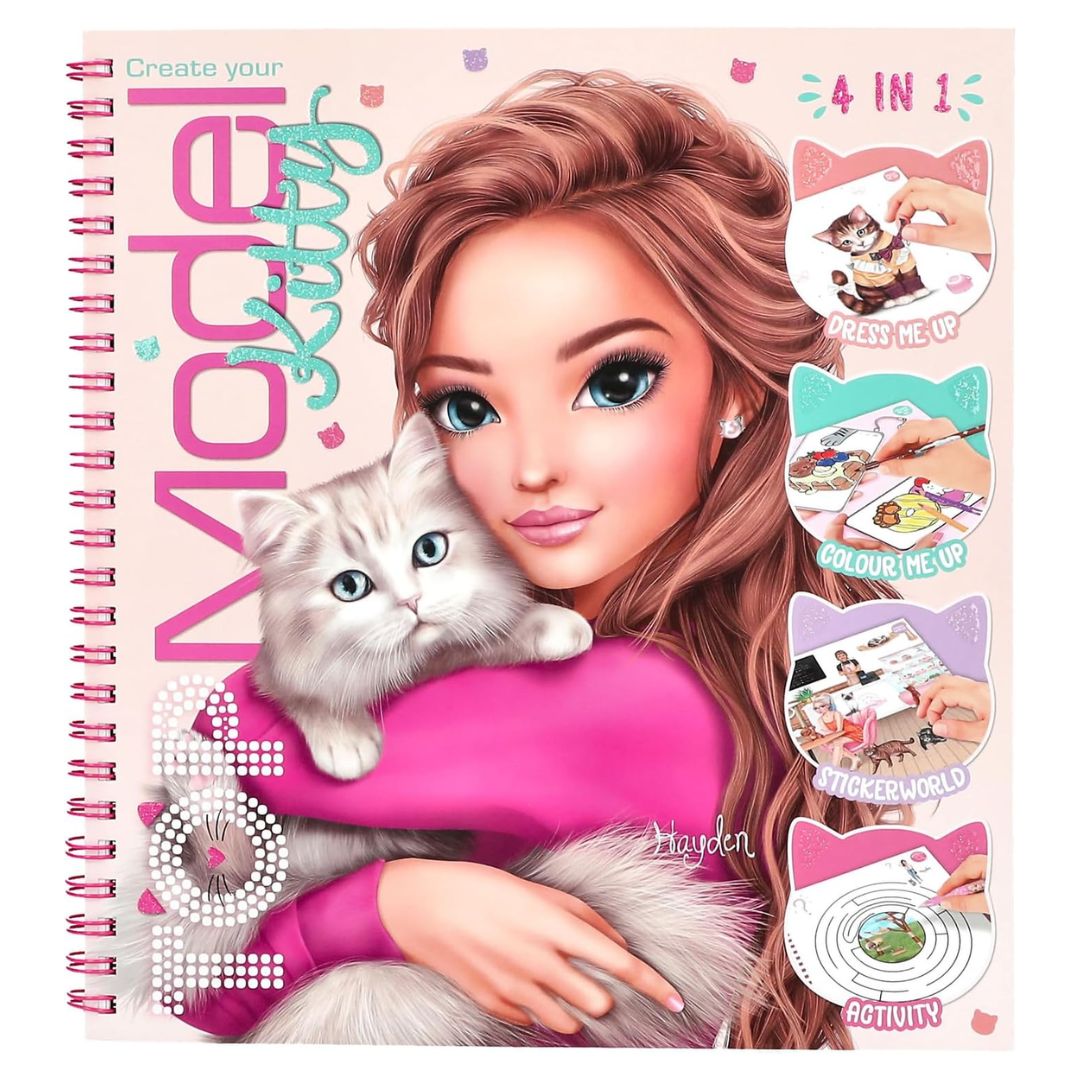 Depesche Top Model Create Your Kitty Colouring Book